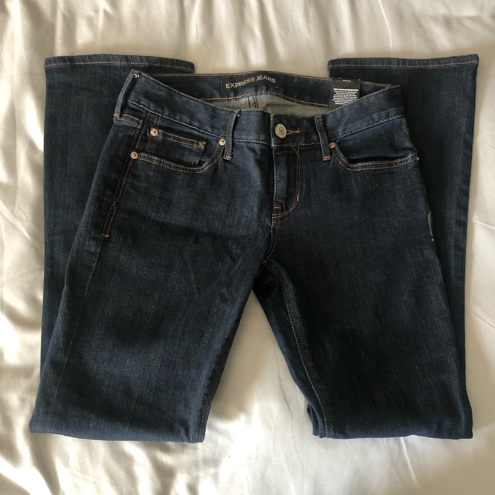 Express barely boot jeans
